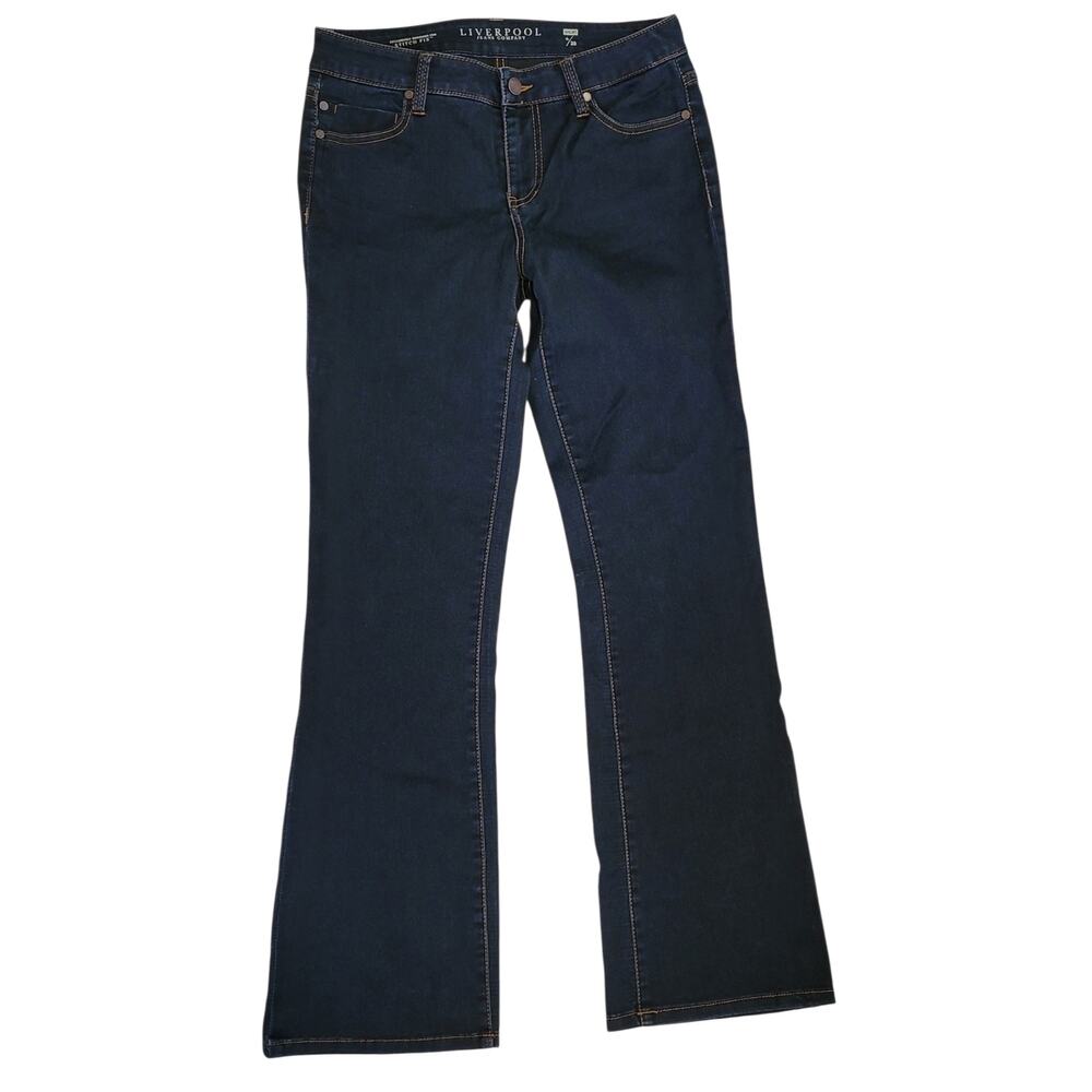 Liverpool Jeans Co Womens Bootcut Jeans Tag 6/28 Short Measures 28Wx31L EUC